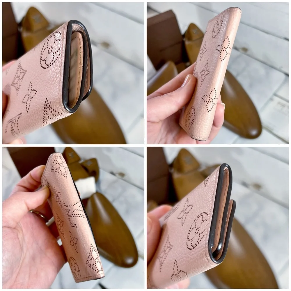 Louis Vuitton Rare “Mahina” Baby Pink Leather Key Cles